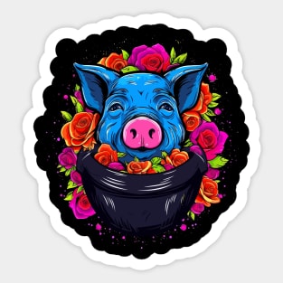 Pot-Bellied Pig Valentine Day Sticker